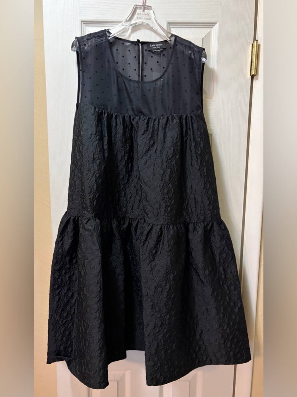 Kate Spade Organza Dots Sleeveless Dress